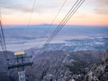 Palm Springs Aerial Tramway. Palm Springs View. Royalty Free Stock Photo